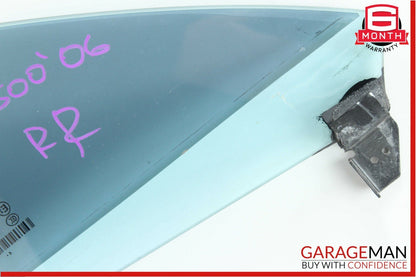 06-11 Mercedes W219 CLS500 Rear Right Quarter Door Window Glass Panel Assembly