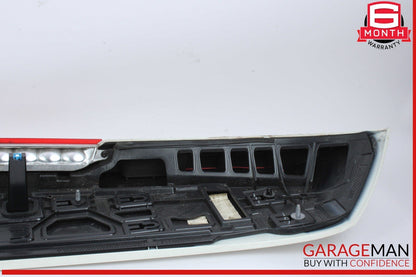 13-14 Mercedes X166 GL450 GL550 Trunk Lid Molding Trim Spoiler Wing White OEM