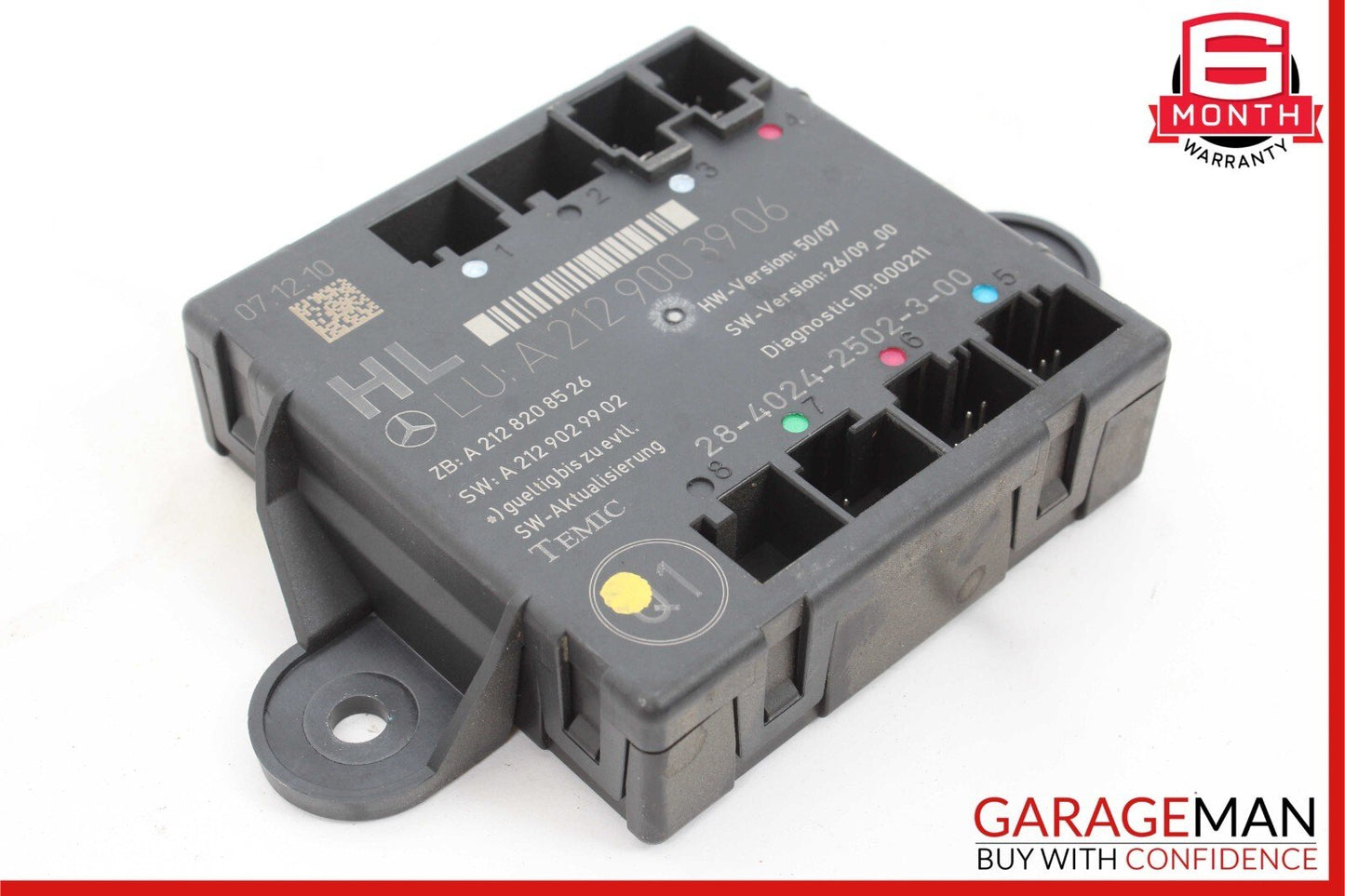 08-18 Mercedes W212 E350 C300 CLS550 Rear Left Side Door Control Module OEM