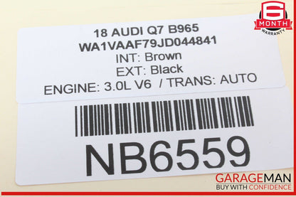 17-24 Audi Q7 Rear Left / Rear Right Forward Lateral Control Arm 4M0505425F OEM