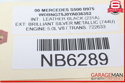 00-06 Mercedes W220 S500 S55 AMG Rear Right Passenger Seat Control Switch OEM