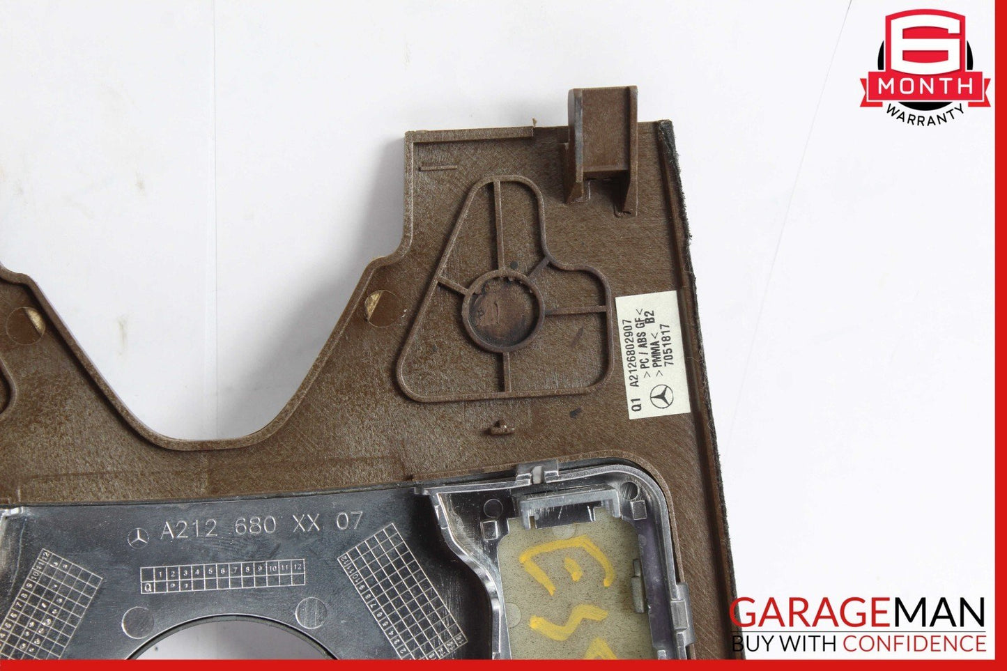 10-13 Mercedes W212 E350 E400 E550 Center Console Switch Trim Cover Bezel Wood