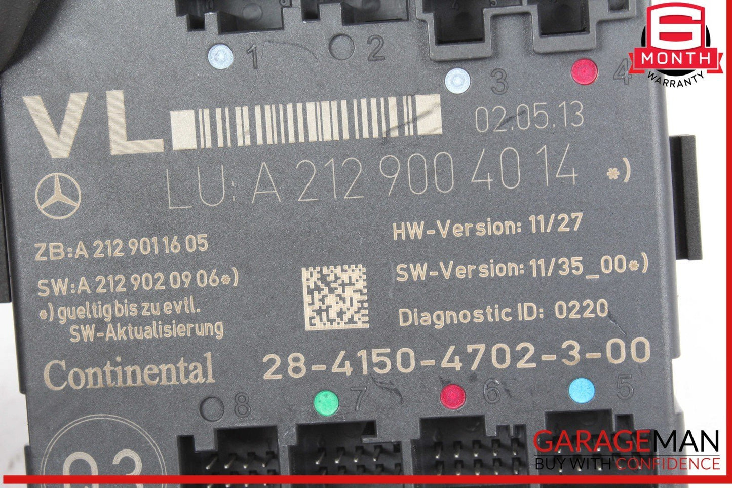 08-18 Mercedes W218 CLS550 C300 Front Left Side Door Control Module Unit OEM