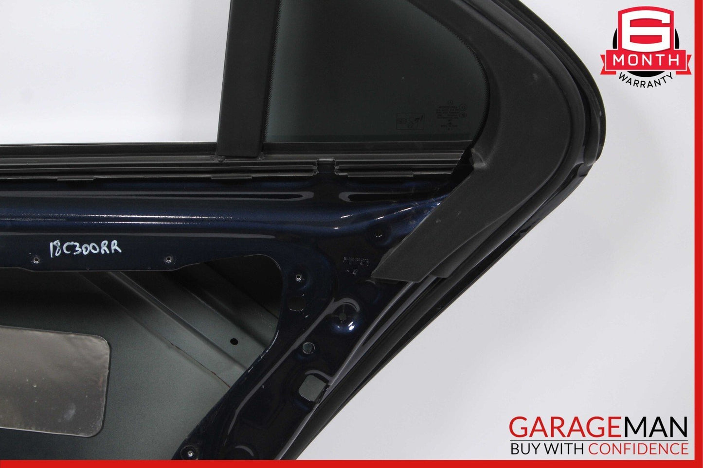 15-18 Mercedes W205 C300 Rear Right Passenger Side Exterior Door Shell Blue OEM