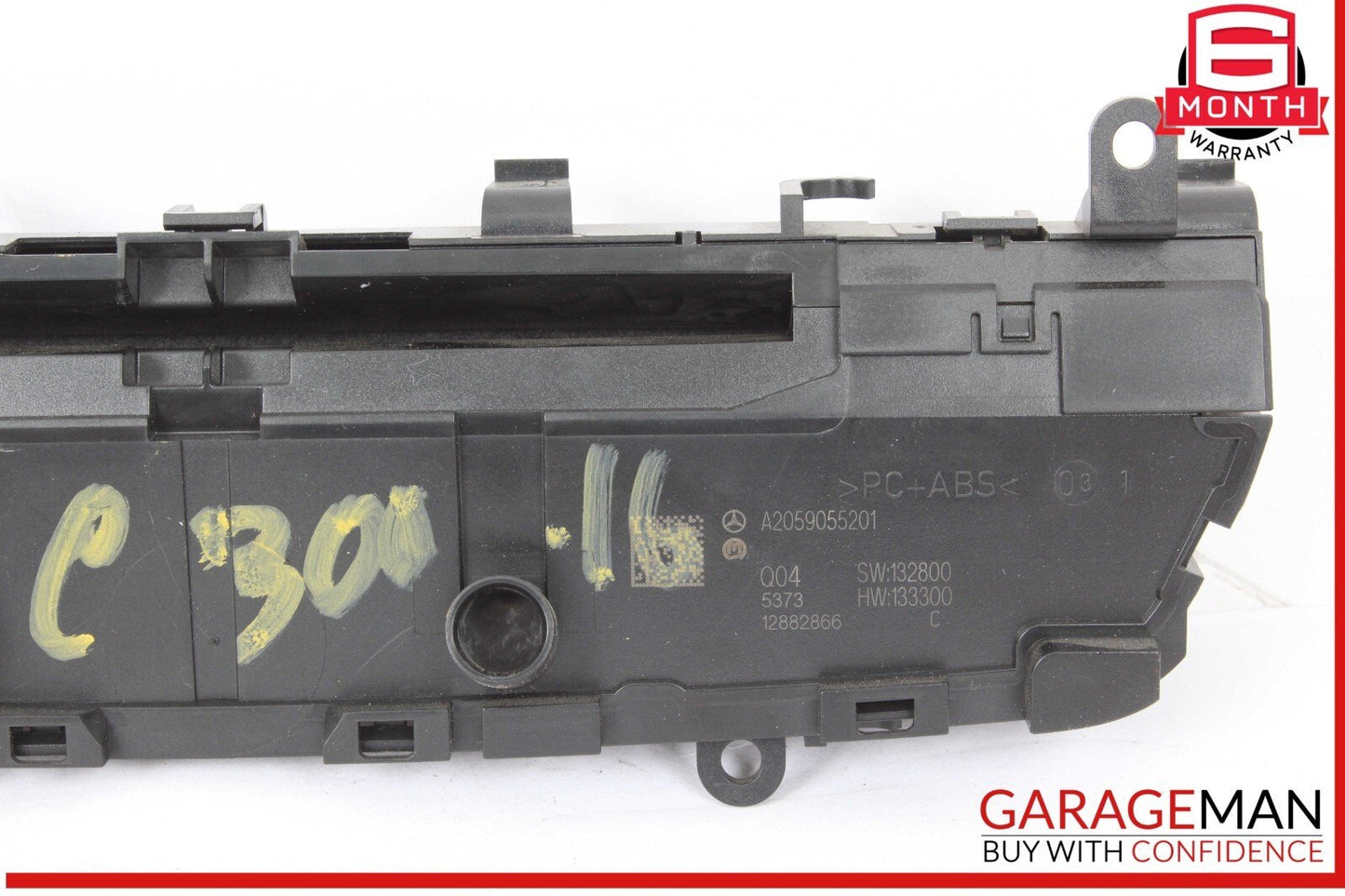 15-19 Mercedes W205 C300 C400 Media Center Dashboard Hazard Control Switch OEM