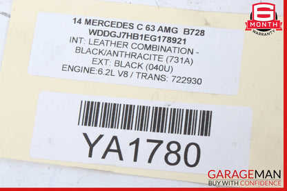 08-15 Mercedes W204 C63 AMG Exhaust System Hose Pipe Tube OEM