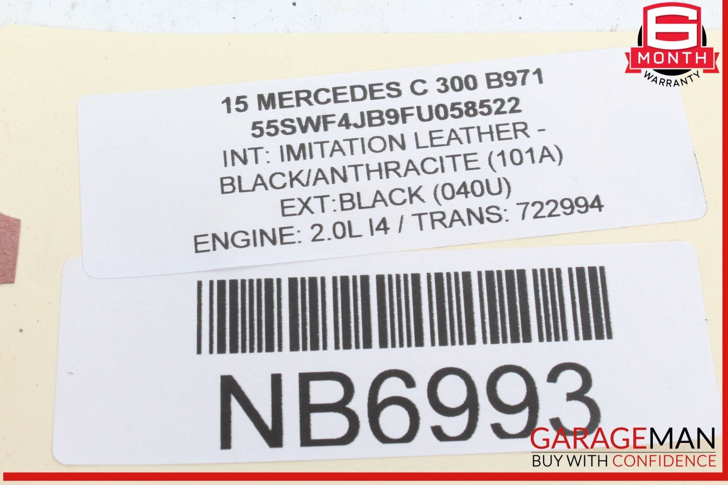 15-20 Mercedes W205 C300 Rear Left or Right Suspension Upper Control Arm OEM