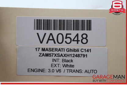 14-17 Maserati Ghibli Vacuum Canister Tank Reservoir Bottle 670003009 OEM