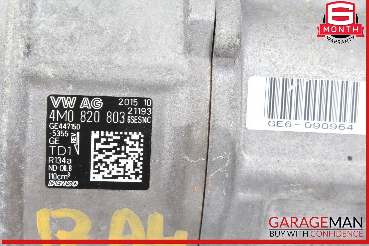 17-19 Audi A4 Q7 AC A/C Air Conditioning Compressor Denso 4M0820803 OEM