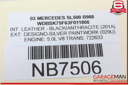 03-06 Mercedes R230 SL500 SL55 AMG Steering Column Angle Sensor Clock Spring OEM