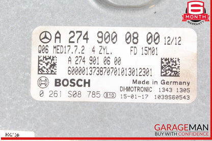 15-20 Mercedes W205 C300 GLC350e E300 M274 2.0L ECU ECM Engine Control Module