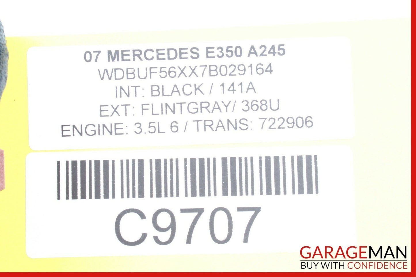 03-09 Mercedes W211 E350 Front Left Driver Side Tweeter Speaker Cover Black OEM