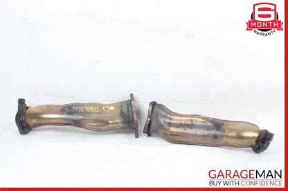 12-19 Mercedes X166 GL450 ML550 Front Right & Left Side Engine Exhaust Pipe Set