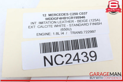 08-17 Mercedes W204 C250 E350 Rear Left or Right Side Lower Thrust Control Arm