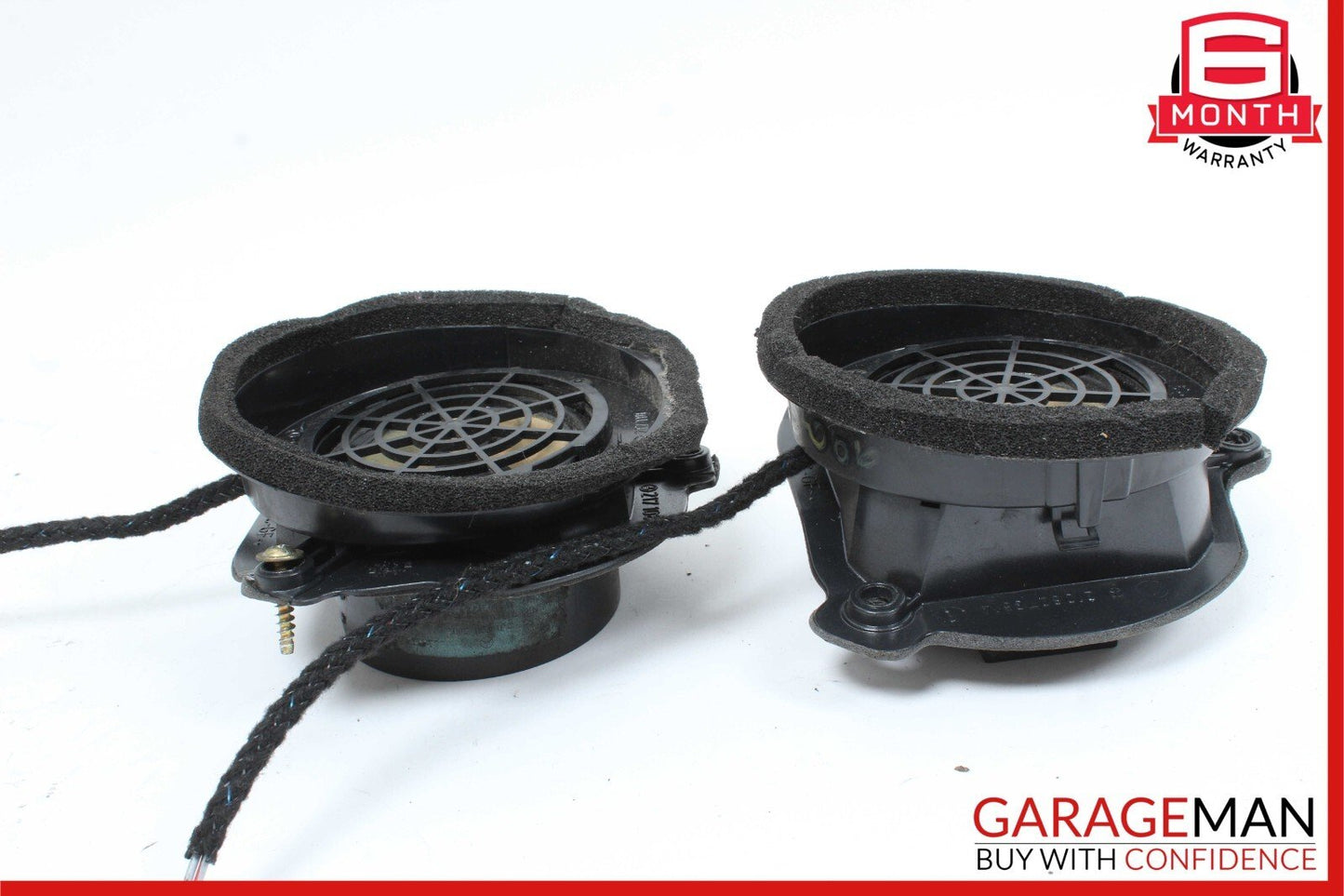 96-03 Mercedes W210 E320 Rear Right & Left Side Door Sound Speakers Set OEM