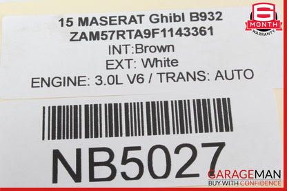 14-20 Maserati Ghibli Auxiliary Secondary Electric Water Pump 670005347 OEM
