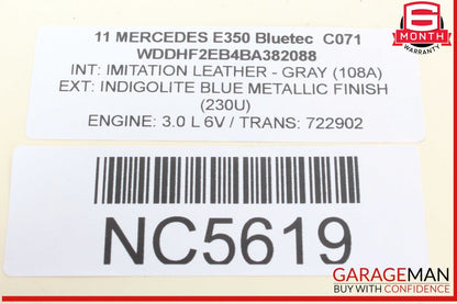 10-16 Mercedes W212 E350 Bluetec Front Right Side Wishbone Control Arm OEM