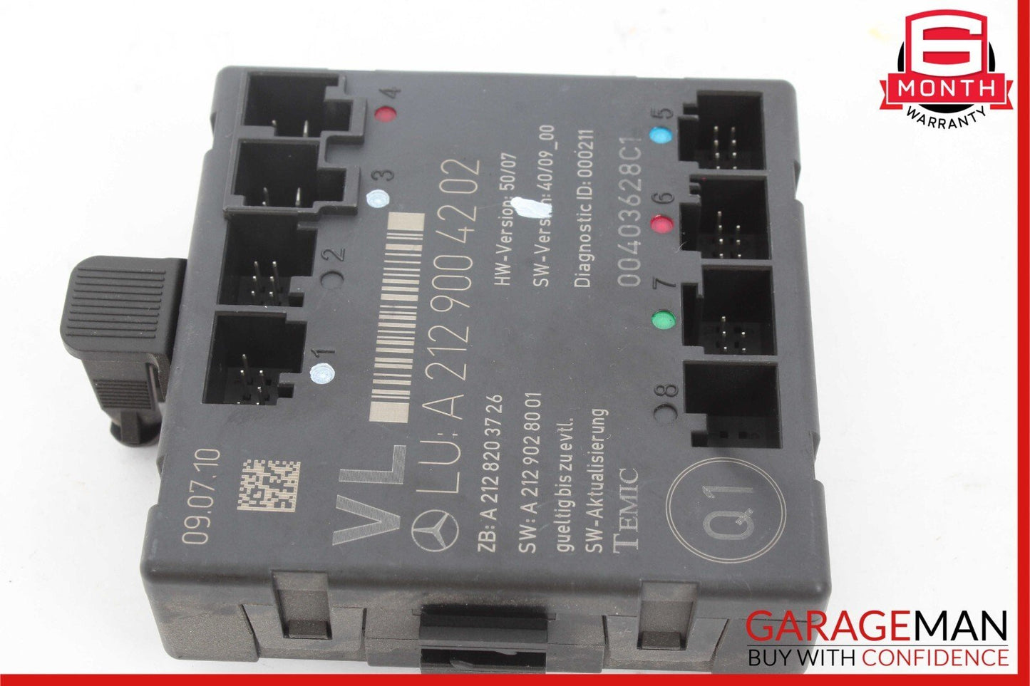 08-18 Mercedes W212 E350 C250 SLK350 Front Left Side Door Control Module OEM