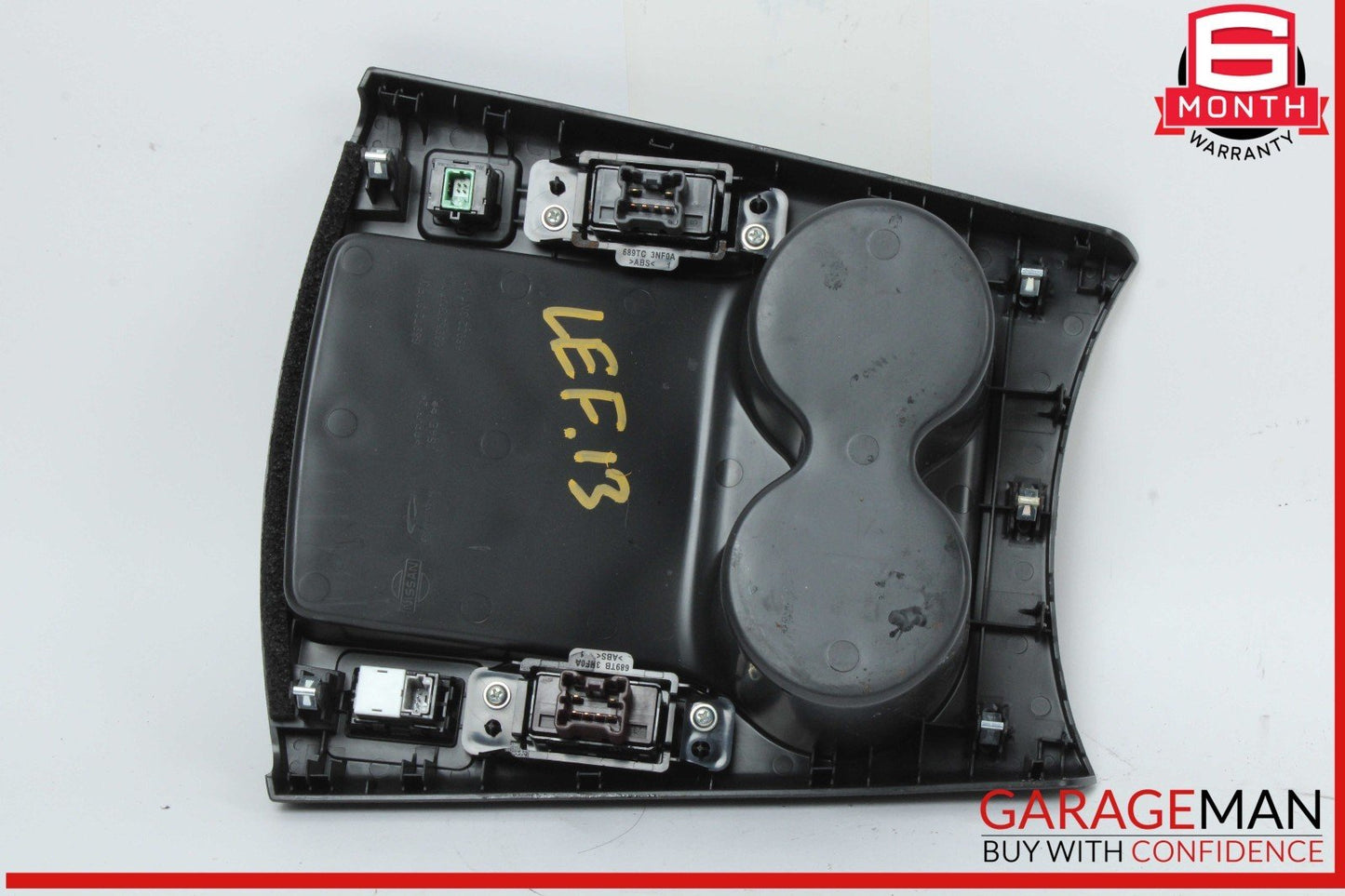 13-17 Nissan Leaf Front Center Console Cupholder Cup Holder 689T23NF0A OEM