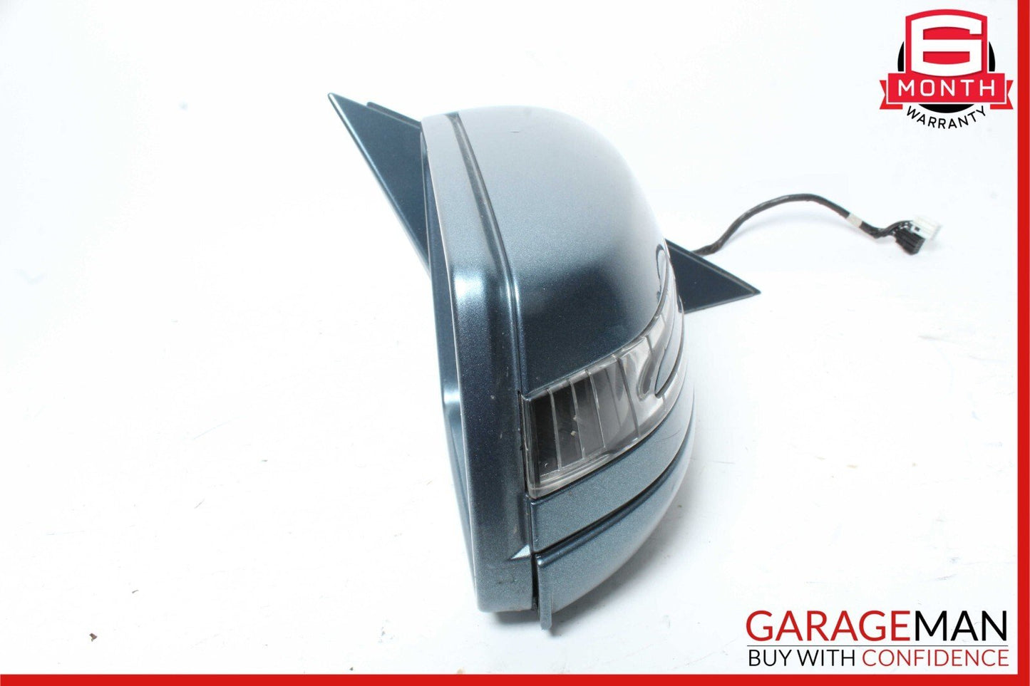 10-13 Mercedes W221 S550 S600 Front Right Side Mirror Door Rear View Blue
