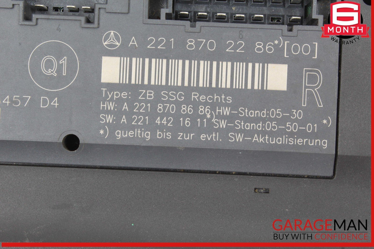 07-13 Mercedes W221 S550 Front Right Side Under Seat Control Module Unit OEM