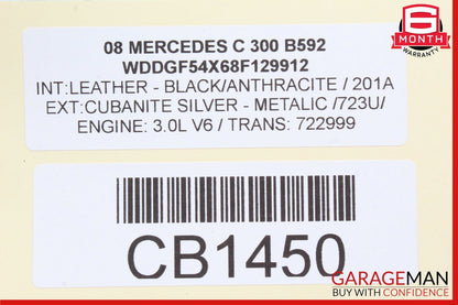 08-11 Mercedes W204 C300 Dashboard Screen Display Monitor Cover Assembly OEM