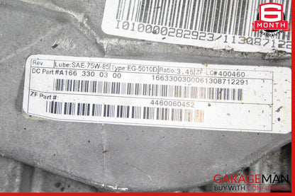 12-19 Mercedes X166 GL450 GLE550 Front Differential Axle Carrier Diff 4Matic OEM
