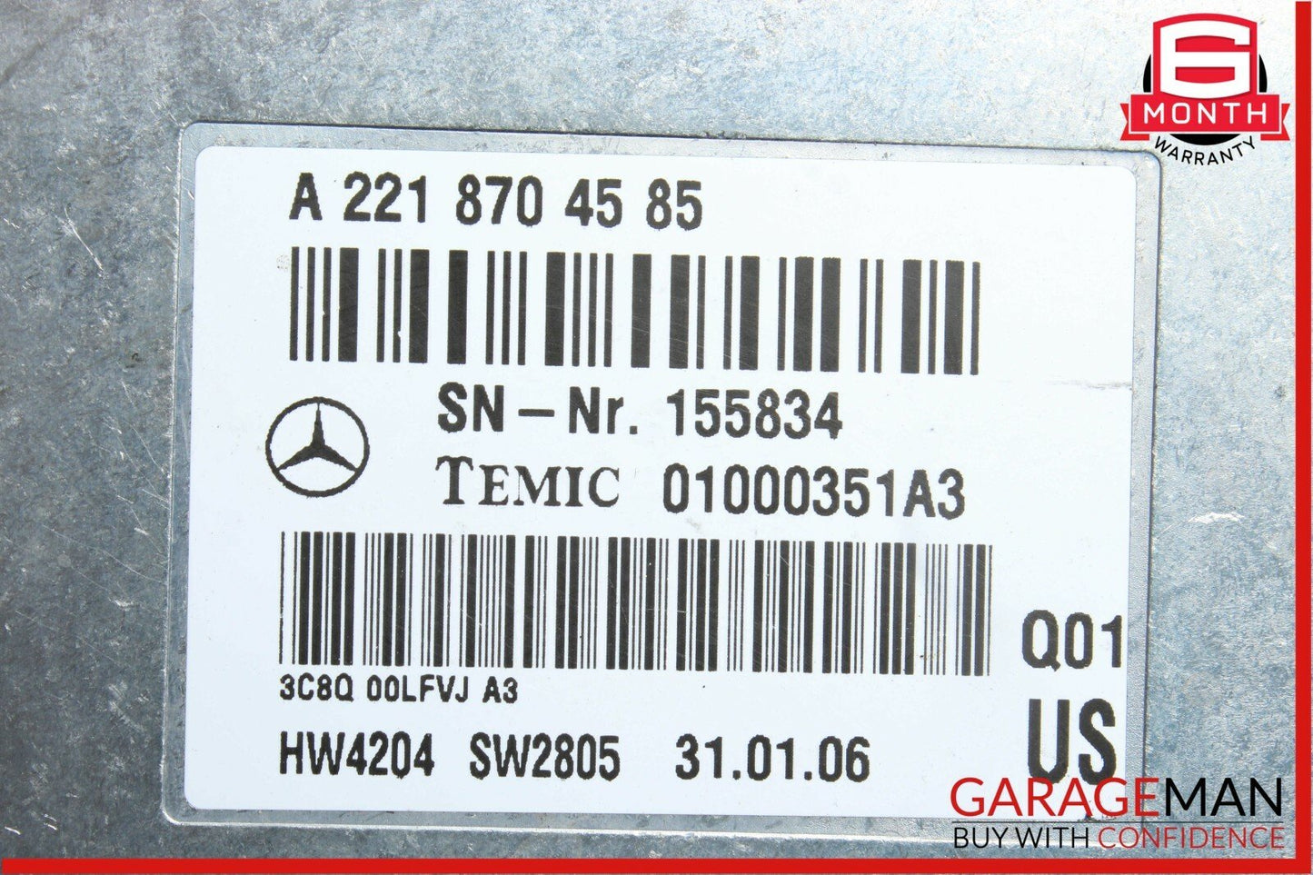07-13 Mercedes W221 S550 CL550 Voice Language Communication Controller Module
