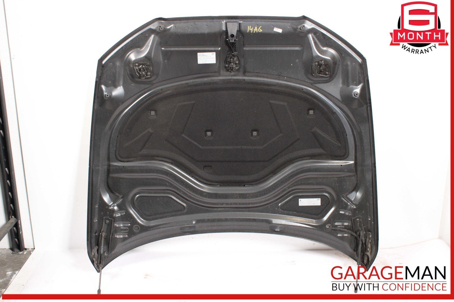 12-18 Audi A6 S6 Front Bonnet Hood Shell Cover Panel Assembly Black OEM