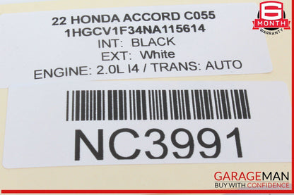 18-22 Honda Accord Radiator Coolant Overflow Expansion Reservoir OEM