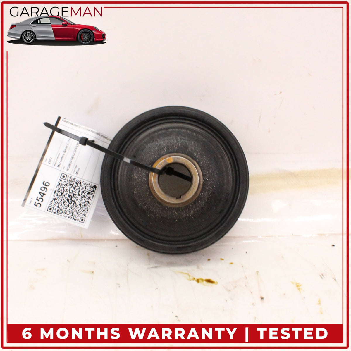 2005-2012 Mercedes W211 E350 Engine Motor Crankshaft Pulley Vibration Damper OEM