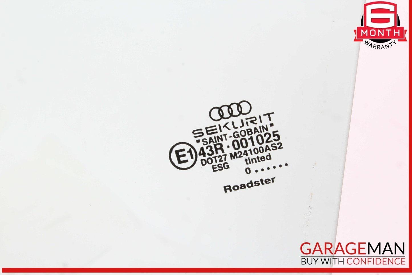 00-06 Audi TT Front Left Driver Side Vent Quarter Window Glass 43R001025 OEM