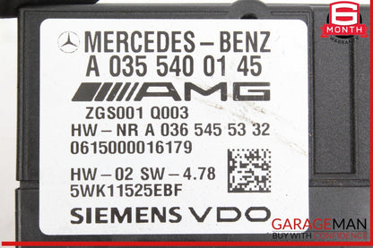 07-11 Mercedes W211 E63 AMG Fuel Pump Motor Control Module 0355400145 OEM
