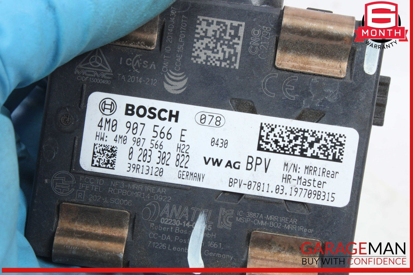 17-24 Audi S5 Q7 Rear Right Side Blind Spot Alert Sensor 4M0907566E OEM