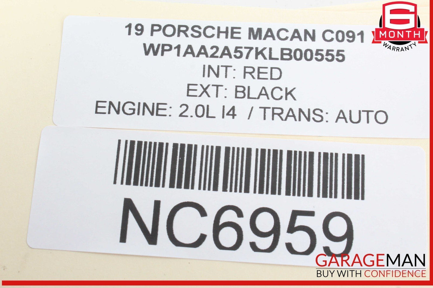 15-24 Porsche Macan 95B Rear Left Driver Side Door Window Regulator Motor OEM