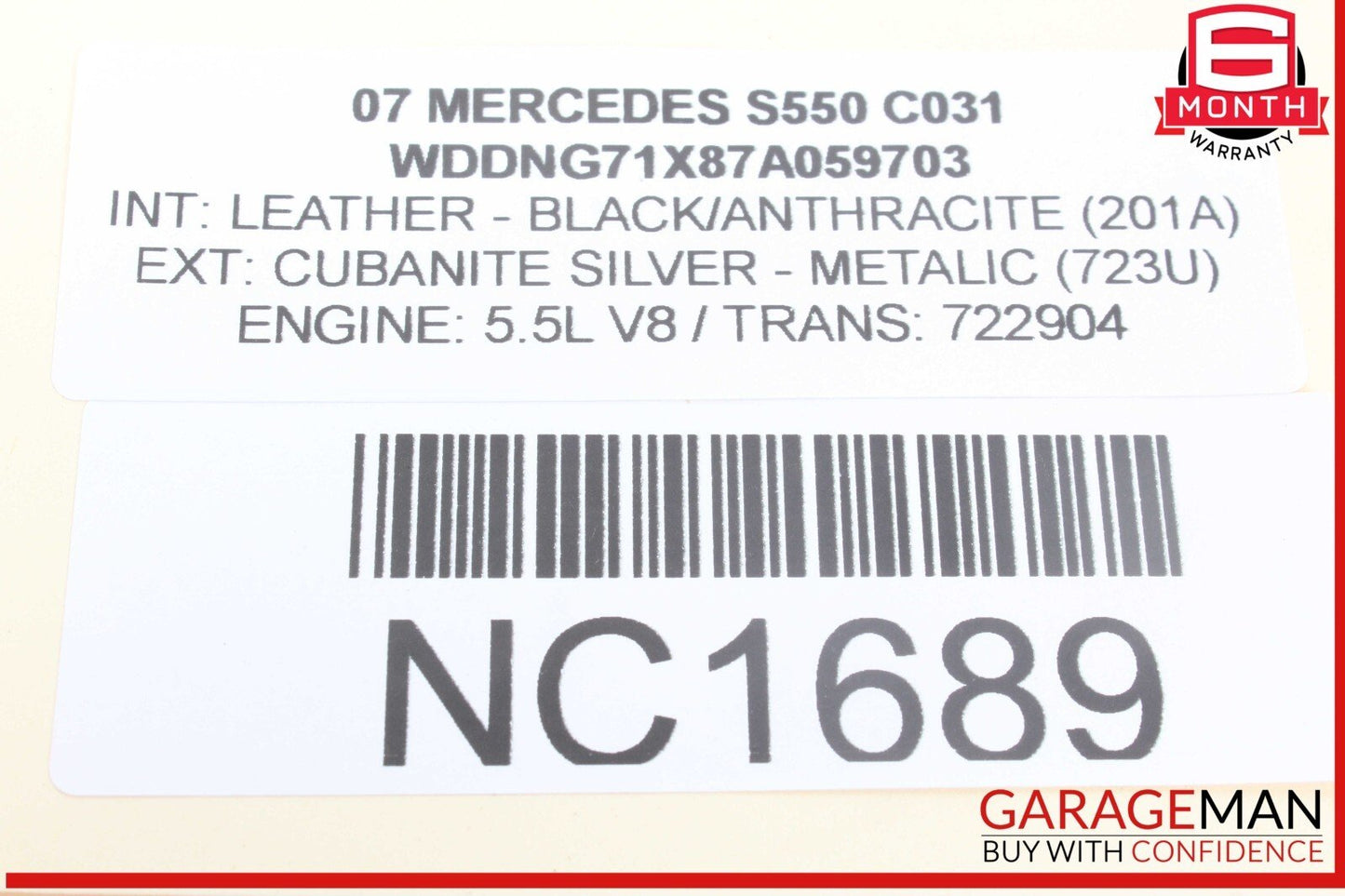 07-13 Mercedes W221 S550 Front Right Side Under Seat Control Module Unit OEM