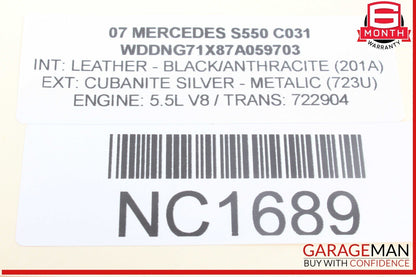 07-13 Mercedes W221 S550 Front Right Side Under Seat Control Module Unit OEM