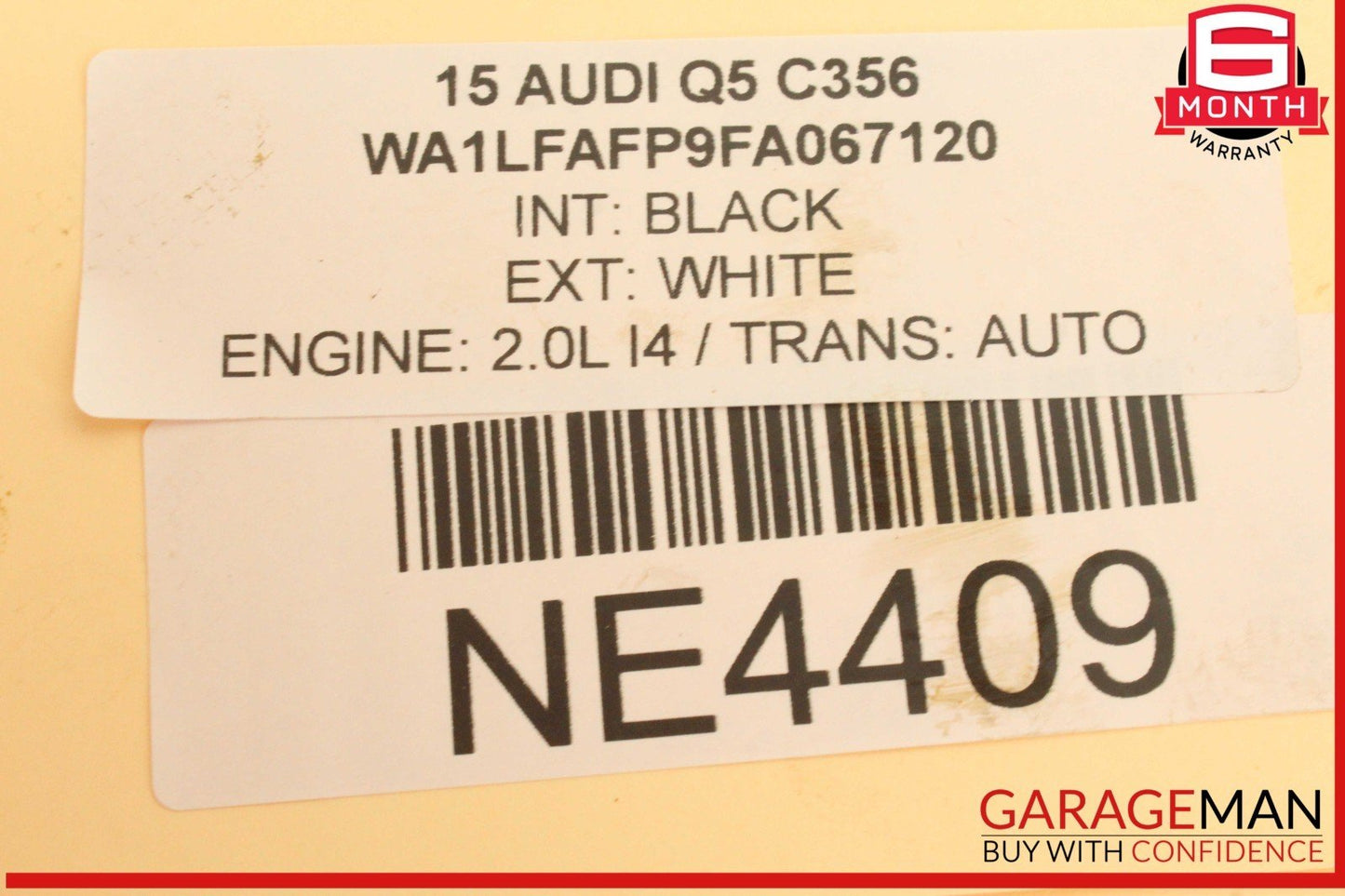 09-17 Audi Q5 SQ5 Rear Left and Rear Right Side Coil Spring Set of 2 OEM