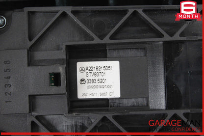 09-13 Mercedes W221 S550 S600 Front Left Side Window Control Switch Black OEM