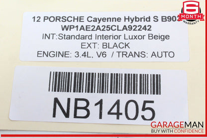 11-18 Porsche Cayenne 958 S Rear Right Side Suspension Upper Forward Control Arm