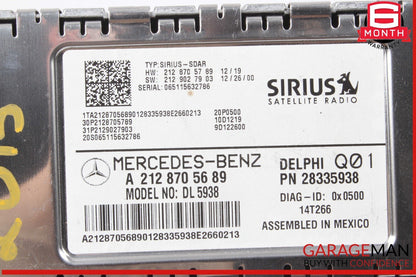 14-19 Mercedes W166 ML350 4MATIC Sirius Satellite Radio Receiver 2128705689 OEM