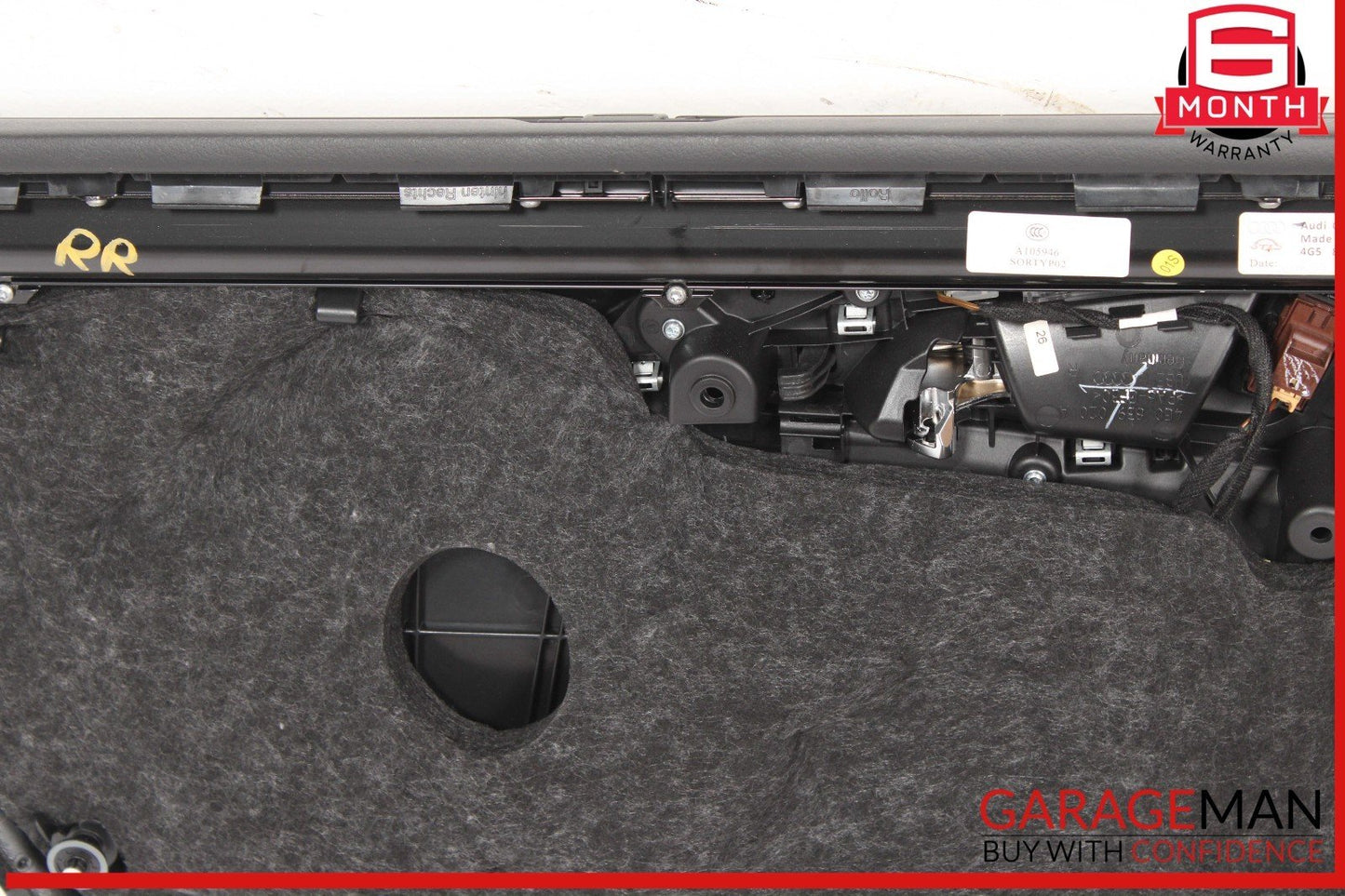 12-18 Audi A6 Rear Right Side Interior Door Trim Panel Cover Assembly OEM