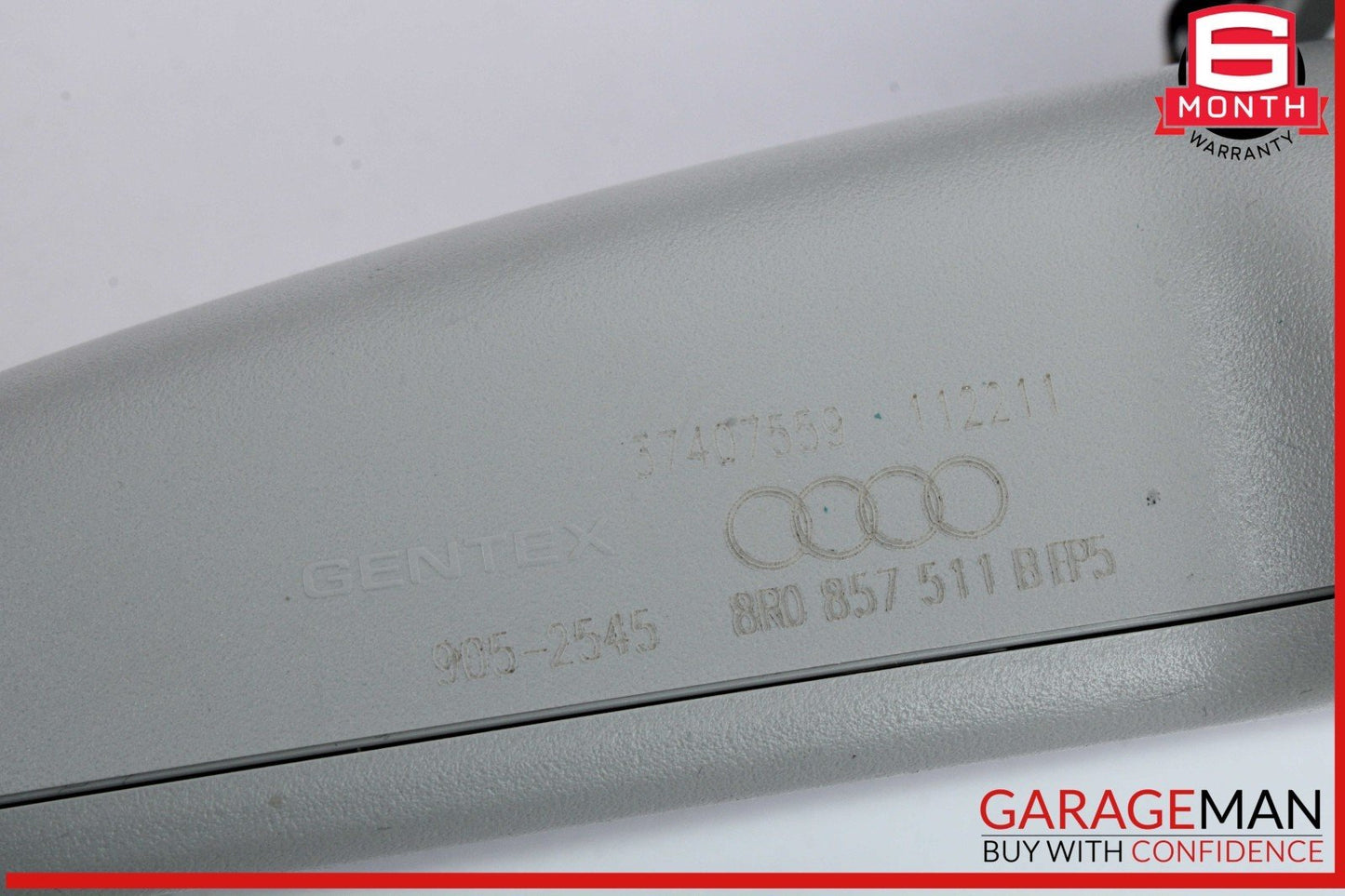 12-18 Audi A6 Front Windshield Upper Overhead Rear View Mirror Gray OEM