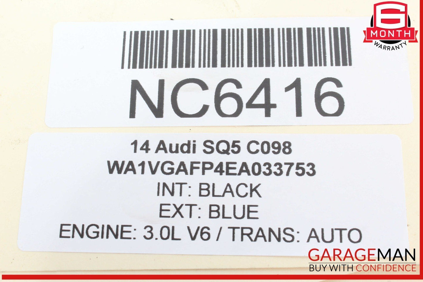 14-16 Audi SQ5 ECM Network Gateway Control Module Unit 8R0907468P OEM