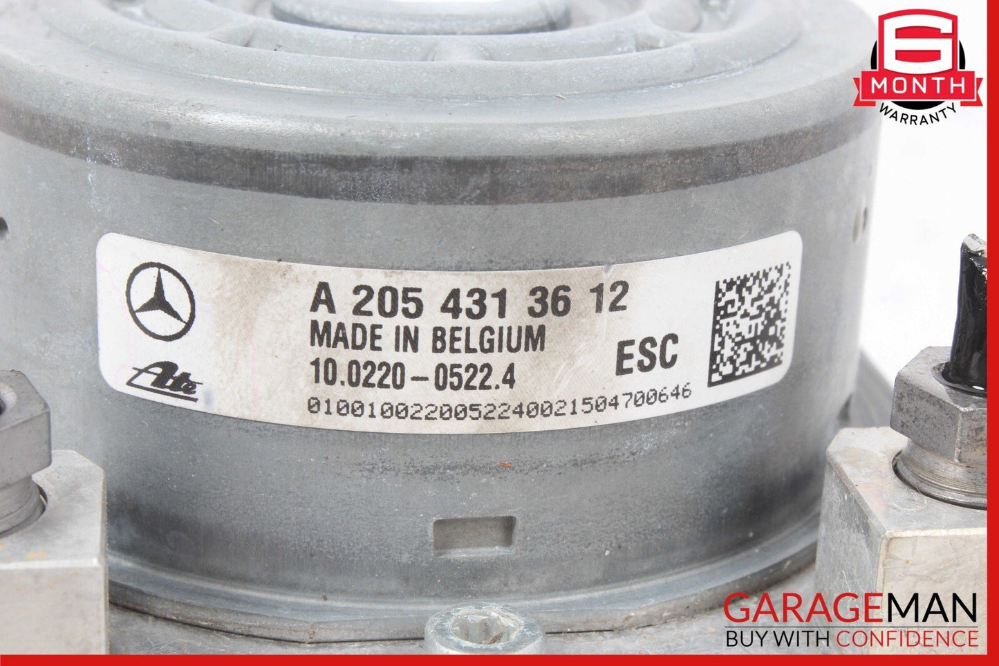 15-20 Mercedes W205 C300 ABS Anti Lock Brake Pump Control Module 2054313612 OEM