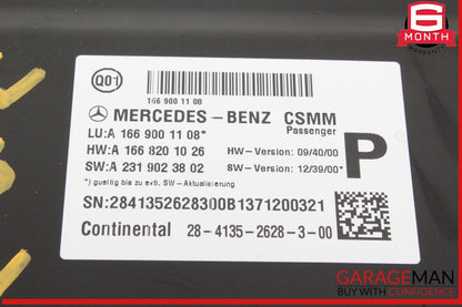 12-20 Mercedes X166 GL450 4MATIC Front Right Side Seat Control Module OEM