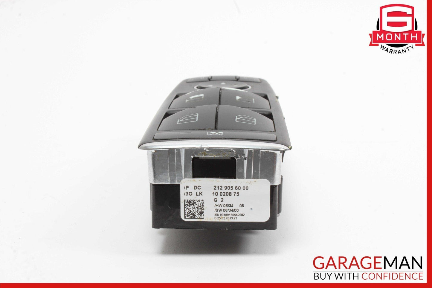 08-14 Mercedes W212 E350 E400 E550 Driver Master Window Switch 2129056000 OEM