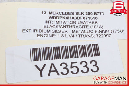 12-16 Mercedes R172 SLK350 SLK250 SLK55 Floor Gear Shift Shifter Selector Box