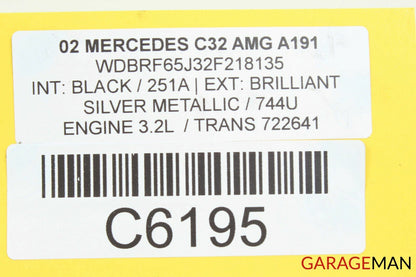 02-04 Mercedes W203 C32 SLK32 AMG Left Side Engine Smog Air Pump Check Valve OEM