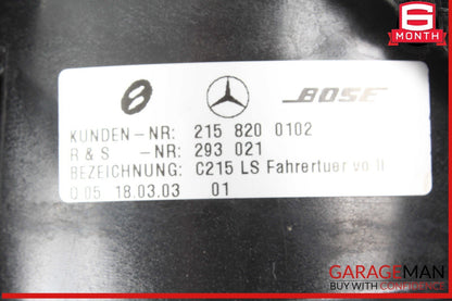 00-06 Mercedes W215 CL500 CL55 Door & Tweeter Speaker Left Driver Side OEM